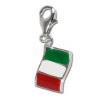 Charm Flagge Italien Charms Anhänger für Armbänder - Silber Dream Charms - FC705