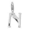 Charm Buchstabe: N Silber Charms Anhänger für Armbänder - Silber Dream Charms - FC70N