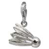 Charm Federball in 925 Sterling Silber Silber Charms Anhänger für Armbänder - Silber Dream Charms - FC720I