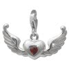 SilberDream Charm Fliegendes Herz 925er Silber Armband Anhnger FC721R