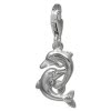 Charm 2 Delfine in 925 Sterling Silber Silber Charms Anhänger für Armbänder - Silber Dream Charms - FC729I