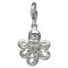 SilberDream Charm Tintenfisch 925er Silber Armband Anhnger FC732W