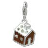 SilberDream Charm Lebkuchenhaus 925 Silber Armband Anhnger FC812N