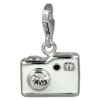 SilberDream Charm Fotoapparat wei 925er Armband Anhnger FC819W