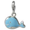 SilberDream Charm Wal hellblau 925er Armband Anhnger FC827H