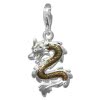 SilberDream Charm Drache 925er Silber Armband Anhnger FC834N