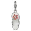 SilberDream Charm Flip Flop Blume 925er Armband Anhnger FC843W