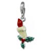 Charm Weihnachtskerze in 925 Sterling Silber Silber Charms Anhänger für Armbänder - Silber Dream Charms - FC847W