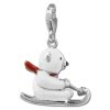 SilberDream Charm Br auf Schlitten 925er Silber Armband Anhnger FC850W