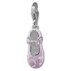 SilberDream Charm Damenschuh rosa 925 Silber Armband Anhnger FC853A