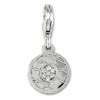 SilberDream Charm Blume Zirkonia 925er Silber Armband Anhnger FC888W