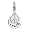 Charm Peace in 925 Sterling Silber Sterling Silber Charms Anhänger für Armbänder - Silber Dream Charms - FC906J