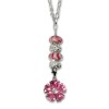 Charms Set in 925 Sterling Silber Frühling pink Anhänger - Silber Dream Charms - FCA057