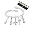 Charms Set in 925 Sterling Silber Armband und Charms Anhänger - Silber Dream Charms - FCA077