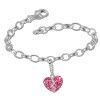 Charm Set Herz rosa Zirkonias Armband - Silber Dream Charms - FCA132
