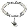 Geschenkset Handy Charm mit Lederarmband in 925 Sterling Silber - Silber Dream Charms - FCA154