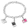 SilberDream Charm Set Reise 925er Silber Armband Anhnger FCA301