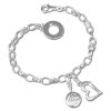 SilberDream Charm Set Glck 925er Silber Armband Anhnger FCA307