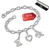 SilberDream Armband Fashion Charm Set Liebe - Glck 925 Anhnger FCA319