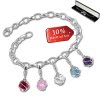 Armband Charms Je taime Kugeln in 925 Sterling Silber Anhänger - Silber Dream Charms - FCA322