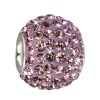 SilberDream Glitzer Bead Zirkonias flieder Shiny GSB203