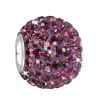 SilberDream Glitzer Bead Zirkonias lila Shiny GSB205