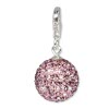 Glitzerschmuck Charm Kugel flieder Zirkonias - Silber Dream Charms - GSC204