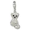 Glitzerschmuck Charm Katze Zirkonias shiny - Silber Dream Charms - GSC209