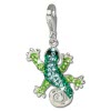 Glitzerschmuck Charm Gecko Zirkonias shiny - Silber Dream Charms - GSC302