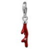 SilberDream Emaille Charm Koralle rot 925er Silber Anhnger GSC538R