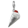 SilberDream Glitzer Charm Eistte wei Zirkonia Kristalle Anhnger GSC567W