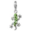 SilberDream Glitzer Charm Gecko grn Zirkonia Kristalle Anhnger GSC571L