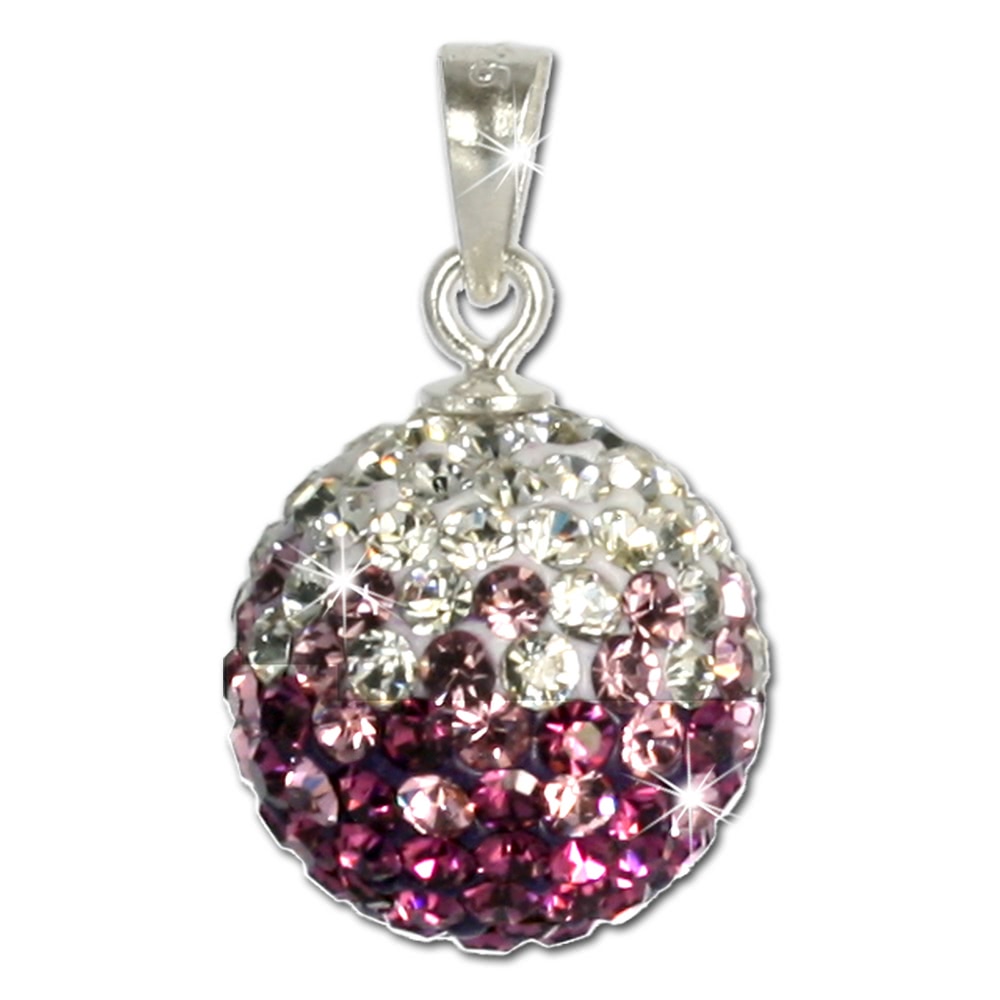SilberDream Glitzer Anhnger Zirkonias lila ICE GSH002