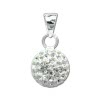 SilberDream Glitzer Anhnger rund Zirkonia Kristall wei 925 GSH206W