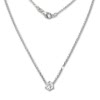 SilberDream Kette Zirkonia Stein wei 925er Silber 42cm Halskette GSK20042W