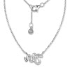 SilberDream Kette Schlange Zirkonia wei 925er Silber 41-44cm Halskette GSK400W