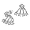 SilberDream Ohrstecker Dangle Ear Cuff Zirkonia rund wei 925 Silber GSO421W