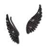 SilberDream Ear Cuff Flgel Zirkonia schwarz Ohrringe 925 Silber GSO427S