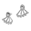 SilberDream Ohrstecker Dangle Ear Cuff Zirkonia wei 925 Silber Ohrringe GSO438W