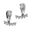 SilberDream Ohrstecker Dangle Ear Cuff Dreiecke wei 925 Silber Ohrringe GSO444W