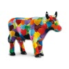 Design Kuh mit bunten Herzen 4,5cm Kthen Kuhparade KOS011