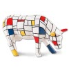 Design Kuh mit geometrischem Farbmuster 10cm Kthen Kuhparade KOS102
