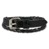 SilberDream Lederarmband schwarz Herren Leder Armband LAC038S