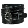 SilberDream Lederarmband schwarz unisex Leder Armband LAC560S