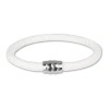 SilberDream Nappa Leder Armband wei mit 925er Verschluss LS0622