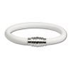 Nappa Leder Armband weiß mit Edelstahlverschluss - Silber Dream Charms - LS1621