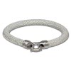 Leder Armband weiß 6mm mit in 925 Sterling Silber Verschluss - Silber Dream Charms - LS2622