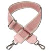 Florence Damen Boho-Gurt Canvas Leder rosa beige OGF001JA