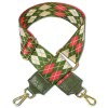 Florence Damen Boho-Gurt Canvas Leder grn rot wei OGP004YG