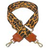 Florence Damen Boho-Gurt Canvas Leder taupe orange braun OGP007YN